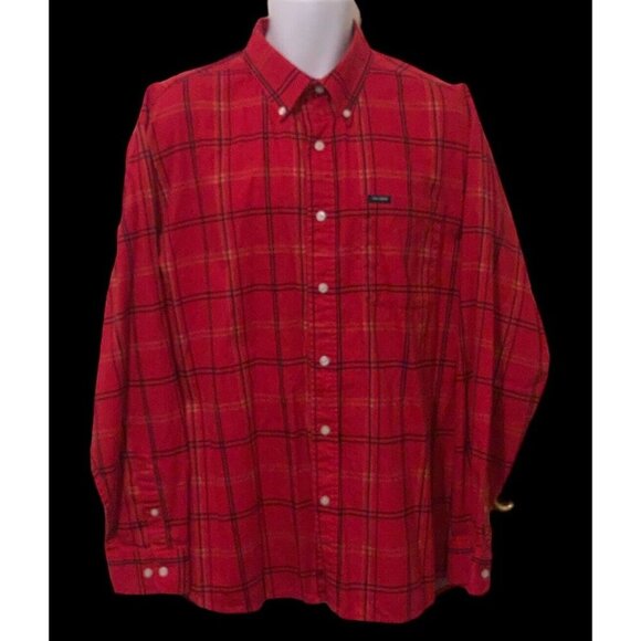 Ivy Crew Classics Men Button Down Shirt Size XL Red Plaid Long Sleeve Red - Picture 4 of 12